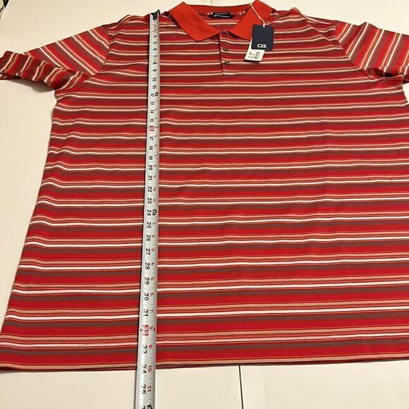 NEW cutter & buck men’s mercerized striped polo size 2XL - Picture 4 of 9